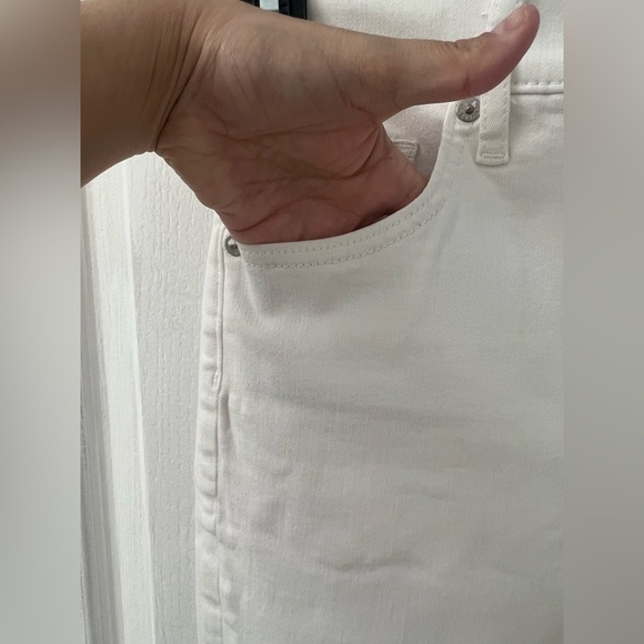 Express High Waisted White Supersoft Skinny Jeans (Size 0) - Picture 6 of 12